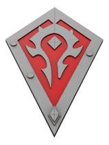 Placa Em Relevo World Of Warcraft Horde Gamer 89cm