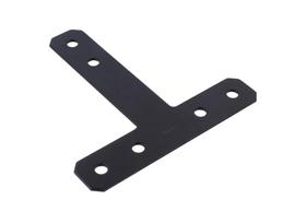 Placa em T de aço Hampton 0,5 cm x 30 cm x 30 cm preta