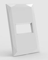 Placa Enerbras Doha Branco 5611-E4 1 Módulo Horizontal 4x2 Placa Enerbras Doha Branco 5611-E4 1 Módulo Horizontal 4x2