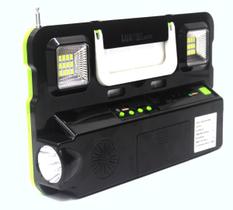 Placa Energia Solar Lampada Led Pra Barraca Camping Pescaria