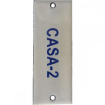 Placa Esmaltada Caiado 3X8 Casa 2