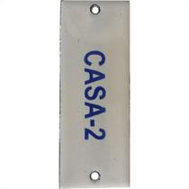 Placa Esmaltada Caiado 3X8 Casa 2