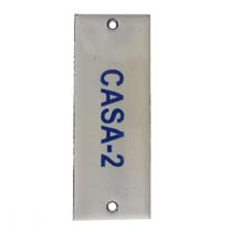 Placa Esmaltada Caiado 3X8 Casa 2