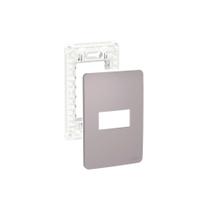 Placa Espelho 4x2 1 Mód S730101224 Axis Grey Orion Schneider Placa Espelho 4x2 1 Mód S730101224 Axis Grey Orion Schneider