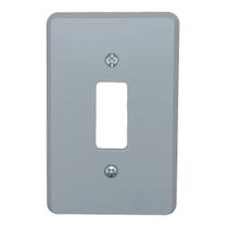 Placa Espelho 4x2 1 Posto Cinza Silentoque 8501 Pial