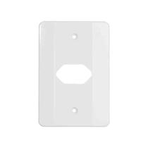 Placa / Espelho 4x2 1 Tomada Horizontal - Mec Tronic