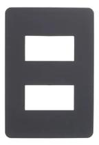 Placa Espelho 4x2 2 Modulos Separados Stellar Black Orion