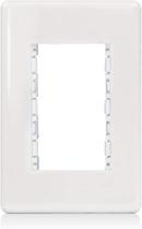 Placa Espelho 4x2 3 Modulos 869570 com Suporte Stella Steck
