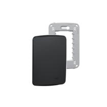 Placa Espelho 4x2 Cega Grafite Miluz S3B77101 Com Suporte Placa Espelho 4x2 Cega Grafite Miluz S3B77101 Com Suporte
