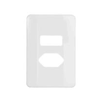 Placa / Espelho 4x2 Mill 1 Interruptor + Tomada - Mec Tronic Placa / Espelho 4x2 Mill 1 Interruptor + Tomada - Mec Tronic