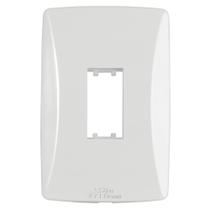 Placa Espelho 4x2 para Módulo Vertical Petra com 10 Unidades