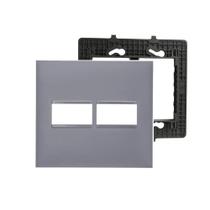 Placa Espelho 4x4 2 mod. Legrand Pial Plus+(mais) 618511CZ Placa Espelho 4x4 2 mod. Legrand Pial Plus+(mais) 618511CZ