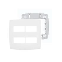 Placa Espelho 4x4 4 Módulos Branco Legrand Pial Plus 618534 Placa Espelho 4x4 4 Módulos Branco Legrand Pial Plus 618534