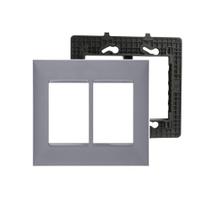 Placa Espelho 4x4 6 mod. Legrand Pial Plus+(mais) 618516CZ Placa Espelho 4x4 6 mod. Legrand Pial Plus+(mais) 618516CZ