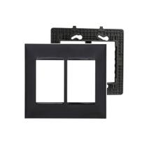 Placa Espelho 4x4 6 mod. Legrand Pial Plus+(mais) 618516PT Placa Espelho 4x4 6 mod. Legrand Pial Plus+(mais) 618516PT