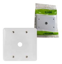 Placa Espelho 4x4 Com Saída Para Fio Stylus - Ilumi Placa Espelho 4x4 Com Saída Para Fio Stylus - Ilumi
