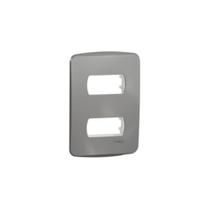 Placa/Espelho Alumínio 4X2 2 Mod S3B77122 Miluz Schneider