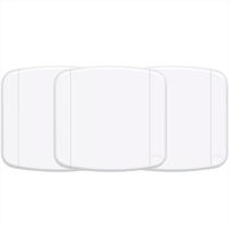 Placa Espelho Cega 4x4 Branco Blanc+ Fame Kit C/ 3 Placa Espelho Cega 4x4 Branco Blanc+ Fame Kit C/ 3