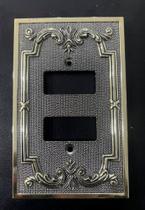 Placa Espelho Colonial 2x4 para 2 teclas Separadas Gecele Placa Espelho Colonial 2x4 para 2 teclas Separadas Gecele