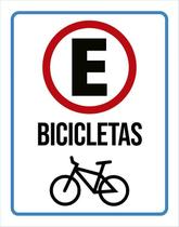 Placa Estacionamento Exclusivo Bicicletas 36X46