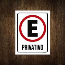 Placa Estacionamento Privativo 36X46