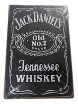 Placa Estilo Antiga Vintage Retro Metal Dec Usa Jack Daniels