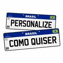 Placa Estilo Carro Decorativa Personalizada Nome Cidade Data