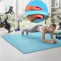 Placa EVA 50x50 10mm Tapete Tatame Manta Borracha Piso Emborrachado Academia Fitness Yoga Proteção Conforto Amortecimento Infantil Térmico.