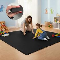 Placa EVA 50x50 20mm Tapete Tatame Manta Borracha Piso Emborrachado Academia Fitness Yoga Proteção Conforto Amortecimento Infantil Impermeável