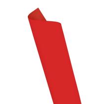 Placa eva color 40cmx48cm vermelho folhas leoarte