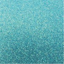 Placa EVA com Glitter Azul Claro Neon 60X40CM 2MM Pacote com 05