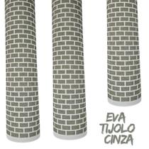 Placa Eva Estampa Tijolinhos Cinza