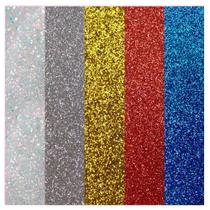Placa EVA Glitter Make+ - 40 x 60cm - Cores Sortidas c/ 05fls