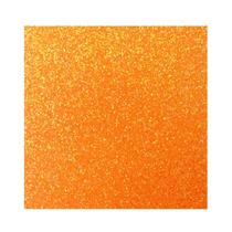 Placa EVA Make+ 40x48cm 2mm Glitter 10 Folhas Laranja Neon