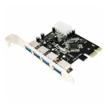 Placa Expansora USB 3.0 PCI-Express 4 Portas Dex DP-43 5Gbps Fácil Instalação Com Manual e Drivers Placa Expansora USB 3.0 PCI-Express 4 Portas Dex DP-43 5Gbps Fácil Instalação Com Manual e Drivers