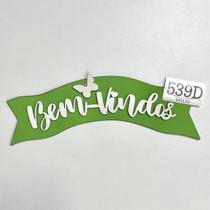 Placa Faixa "Bem Vindo" 25cm