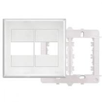 Placa Fame Evidence 4X4 Branca (2Modulo) Com Suporte