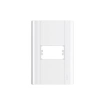 Placa Fame Modulare 4x2 para 1 Módulo Horizontal Branca Placa Fame Modulare 4x2 para 1 Módulo Horizontal Branca