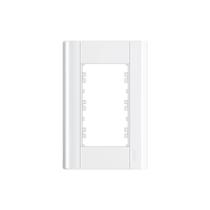 Placa Fame Modulare 4x2 para 3 Módulos Horizontais Branca