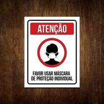 Placa - Favor Usar Mascara De Proteção Individual Placa - Favor Usar Mascara De Proteção Individual