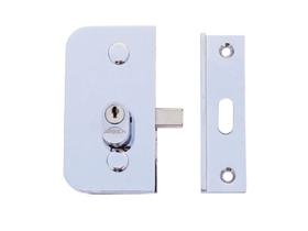 Placa Fechadura Central Blindex Arouca Porta D Bater Cromada