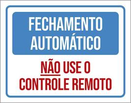 Placa Fechamento Automático Não Use Controle Remoto 36X46