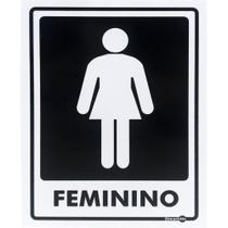 Placa Feminino 15 x 20 Cm PS65 Encartale Placa Feminino 15 x 20 Cm PS65 Encartale