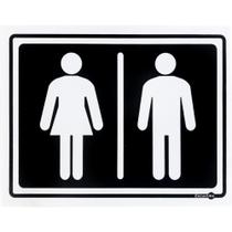 Placa Feminino Masculino 20 x 15 Cm PS67 Encartale