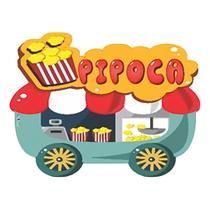 Placa Festa Junina para Barraca Carrinho de Pipoca