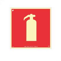 Placa Fotoluminescente 20x20cm Extintor De Incêndio Placa Fotoluminescente 20x20cm Extintor De Incêndio