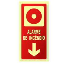 Placa Fotoluminescente - Alarme de Incêndio Placa Fotoluminescente - Alarme de Incêndio