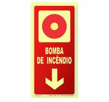 Placa Fotoluminescente - Bomba de Incêndio Placa Fotoluminescente - Bomba de Incêndio
