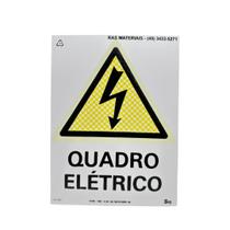 Placa Fotoluminescente de Alerta Quadro Elétrico