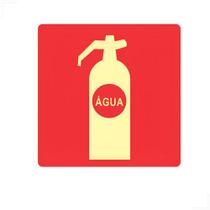 Placa Fotoluminescente Extintor Água Pressurizada AP 20x20cm